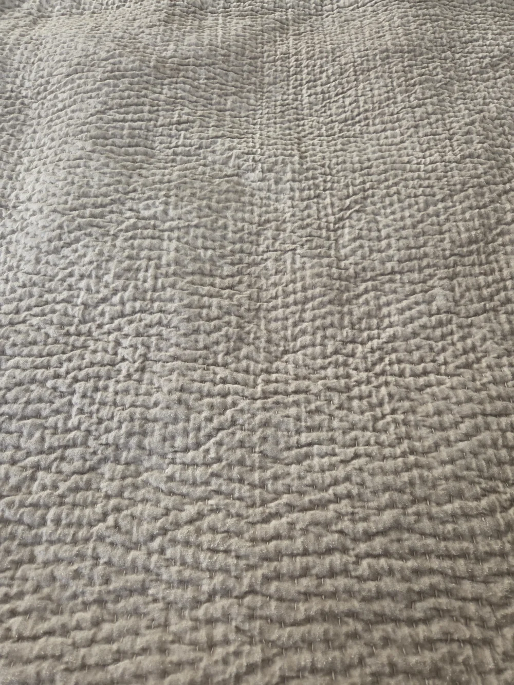 Restoration Hardware Cal King Holiday Pick Stitch Sateen Velvet Bedding Quilt